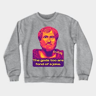 Aristotle Portrait and Quote Crewneck Sweatshirt